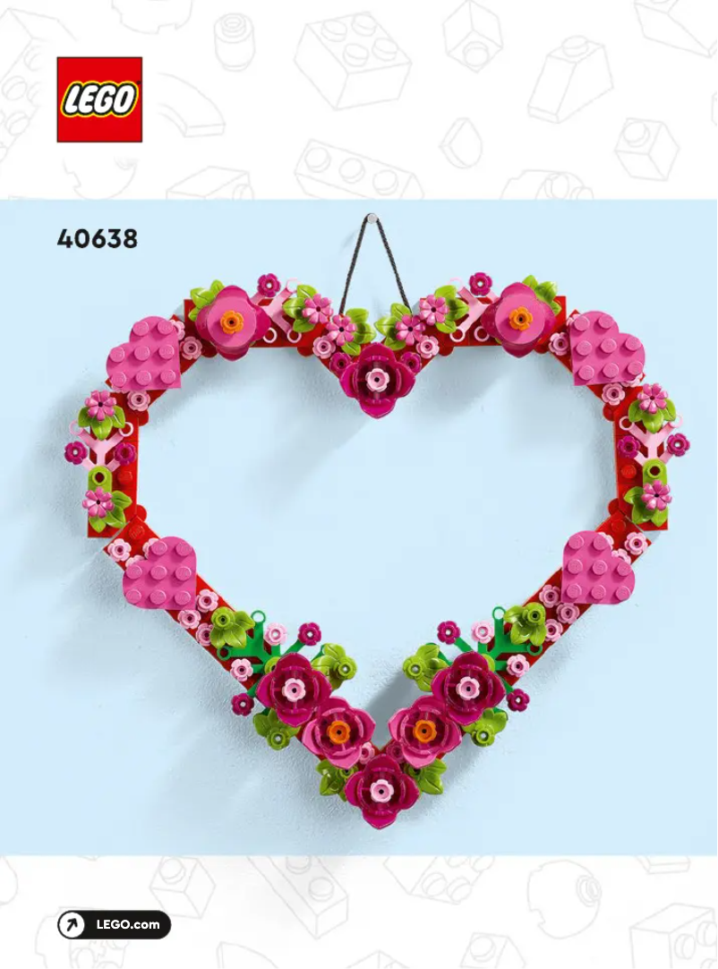 Page n°1 - Manuel utilisateur Lego Heart Ornament 40638