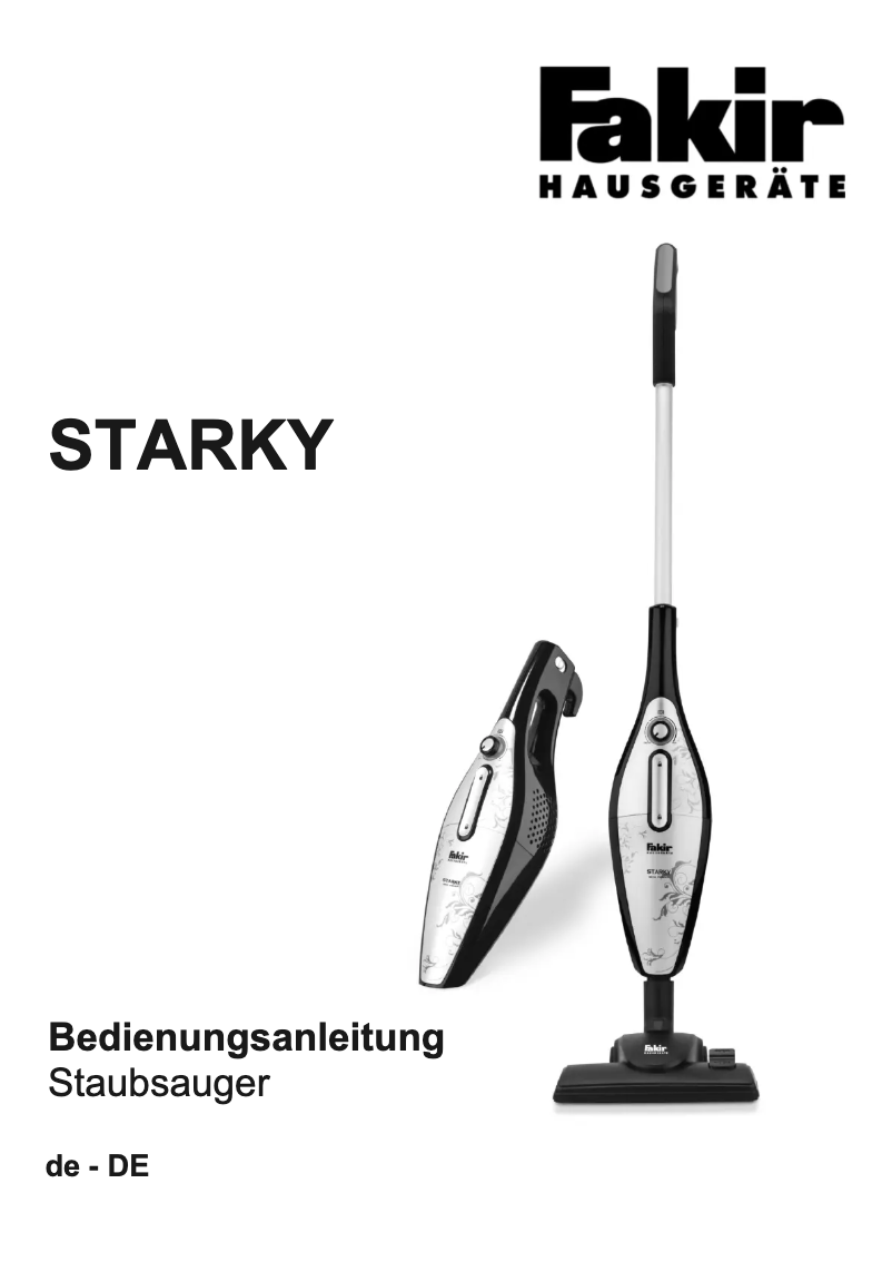 Image de la première page du manuel de l'appareil Starky HS 160