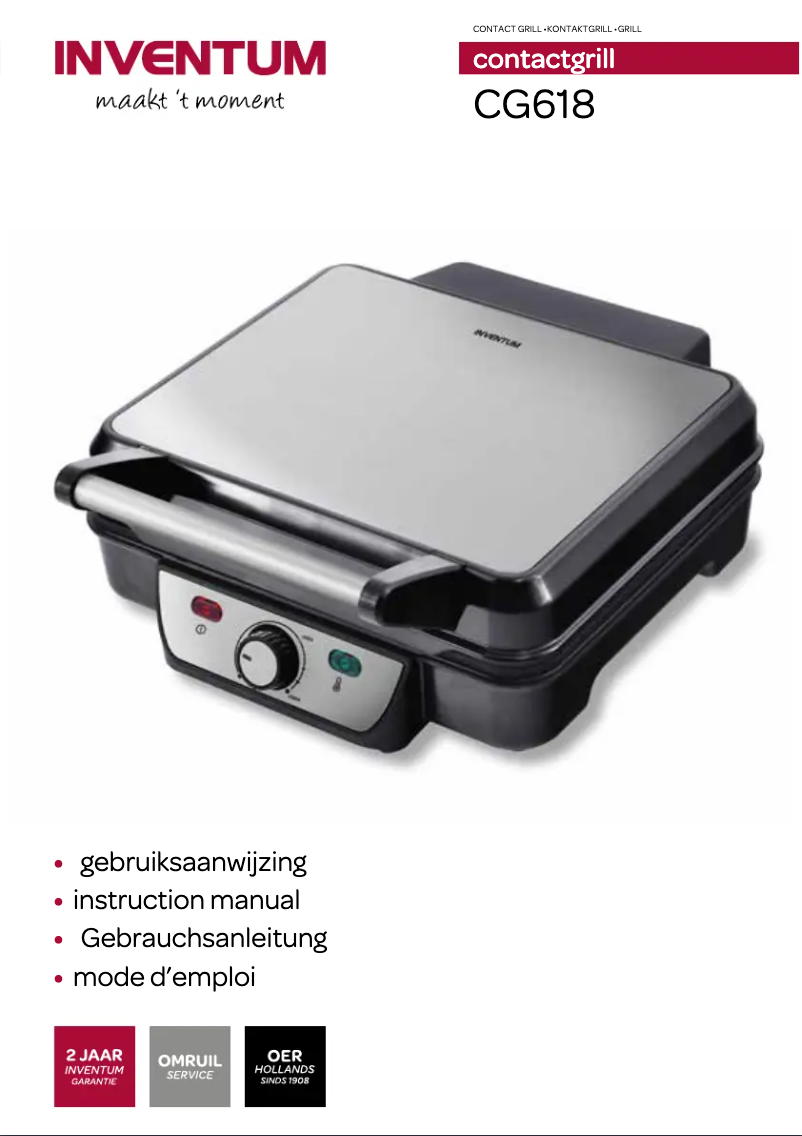 Page 1 de la notice Manuel utilisateur Inventum CG618