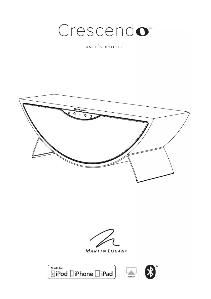 Image de la première page du manuel de l'appareil Crescendo