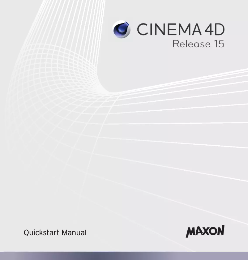Page 1 de la notice Manuel utilisateur Maxon Cinema 4D Studio R15