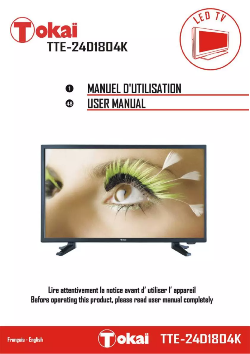 Page n°1 - Manuel utilisateur Tokaï TTE-24D1804K