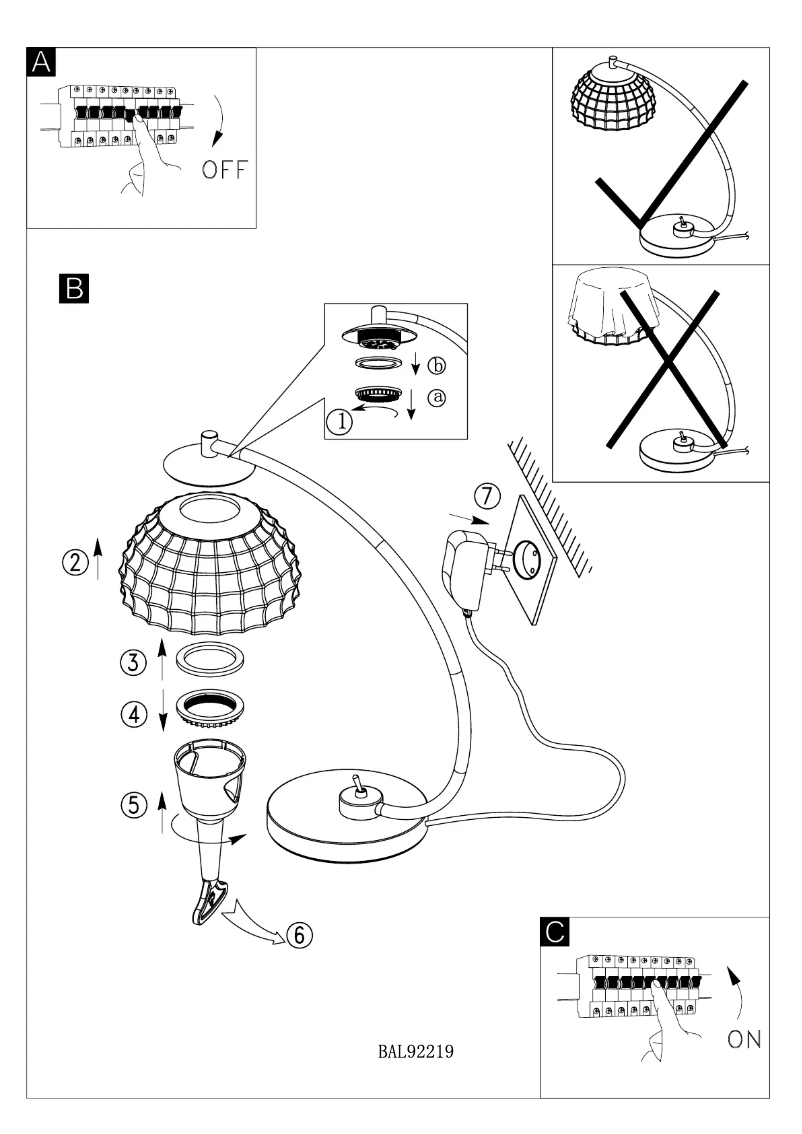 Página 1 del manual Manual de usuario Eglo Frossini