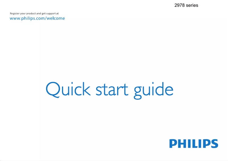 Image de la première page du manuel de l'appareil 22PFL2978H