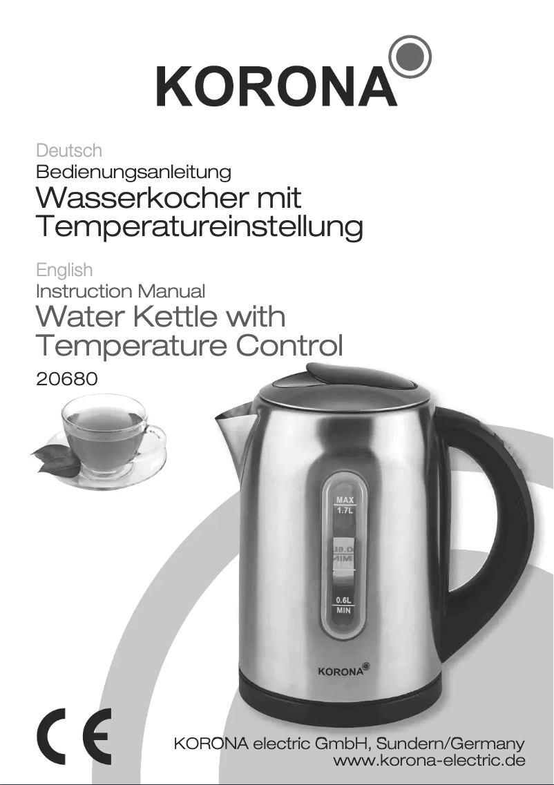 Página 1 del manual Manual de usuario Korona 20680