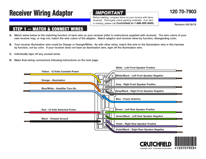 Page n°1 - Manuel utilisateur Metra 70-7903