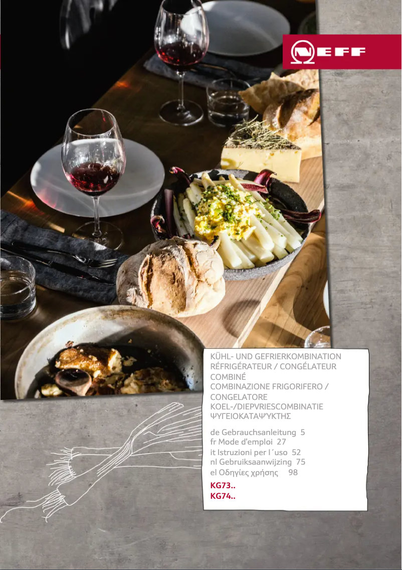 Page n°1 - Manuel utilisateur Neff KG7393I30