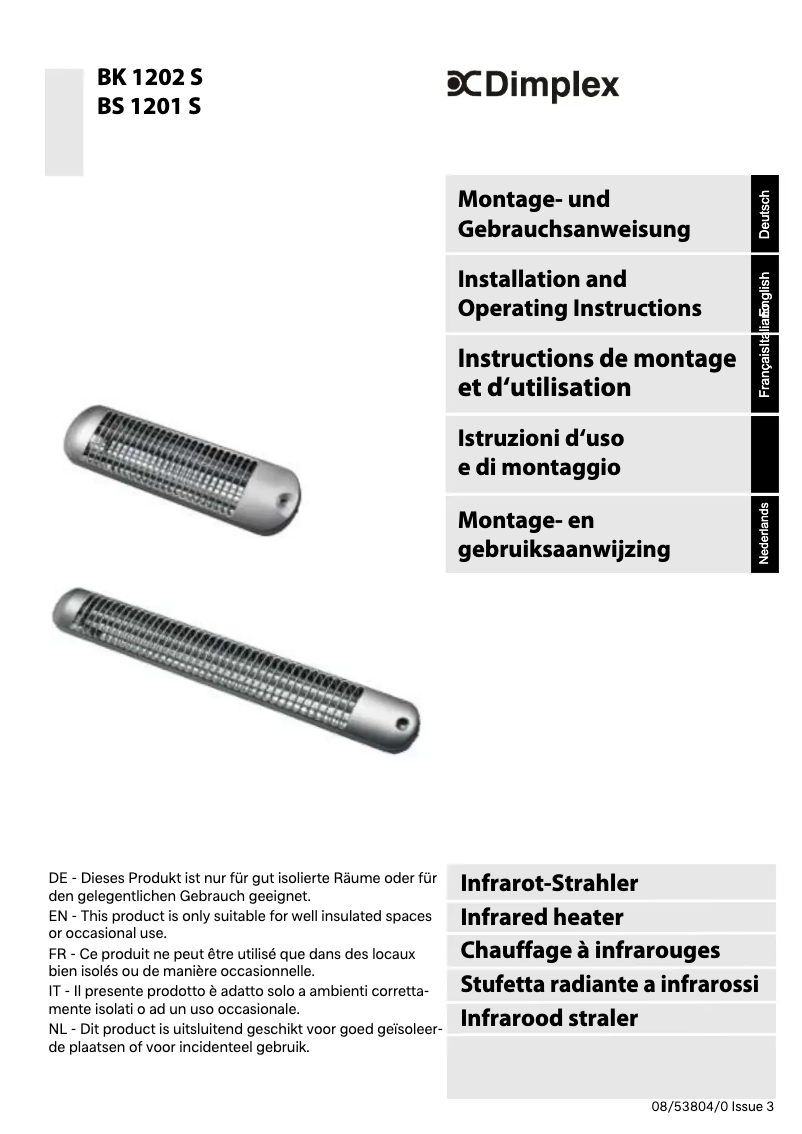 Image de la première page du manuel de l'appareil BS 1201 S