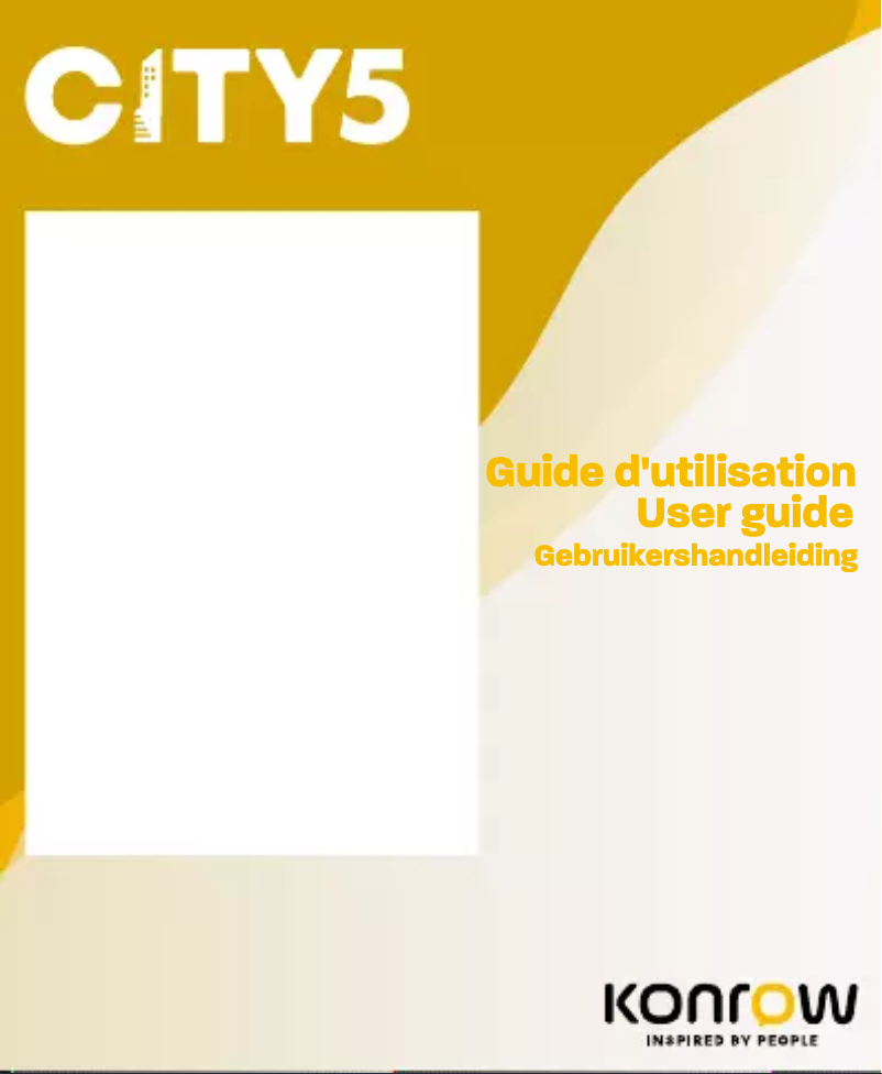 Page n°1 - Manuel utilisateur Konrow City 5