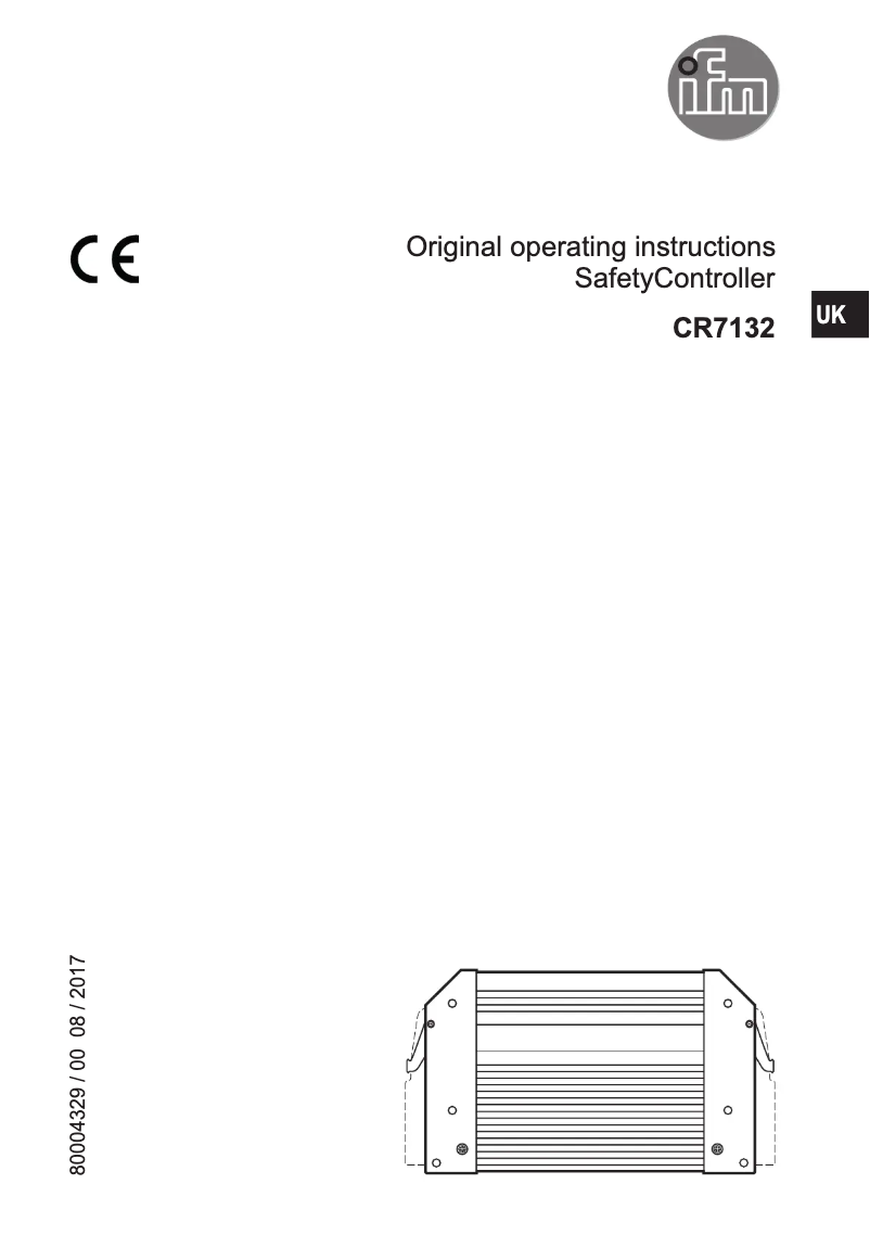 Image de la première page du manuel de l'appareil CR7132