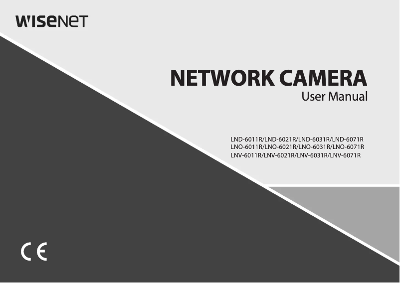 Page n°1 - Manuel utilisateur Wisenet LND-6011R