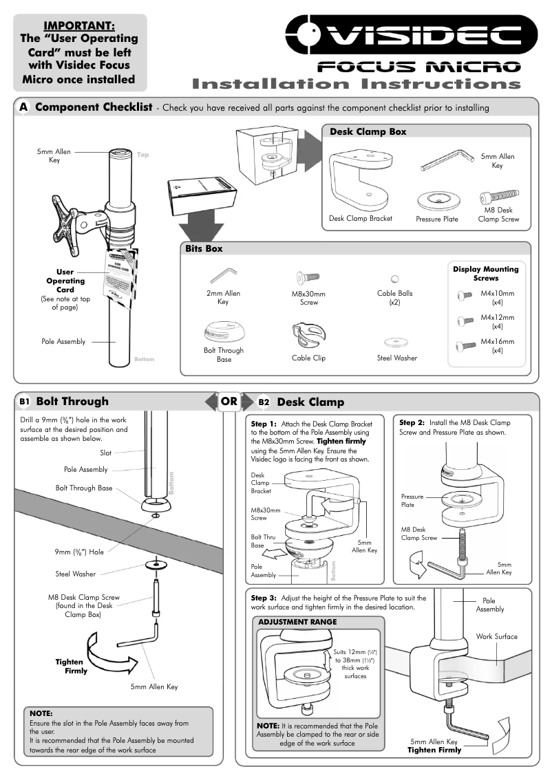 Page n°1 - Manuel utilisateur Atdec VF-M