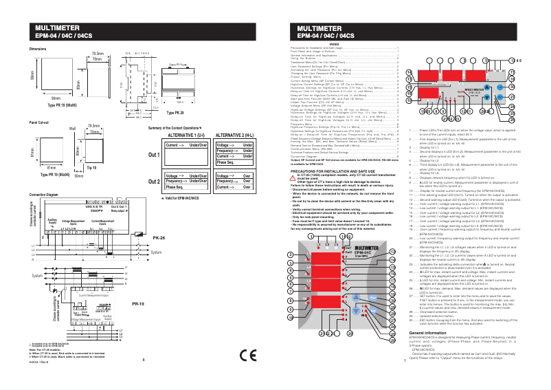 Page n°1 - Manuel utilisateur ENTES EPM-04CS-DIN