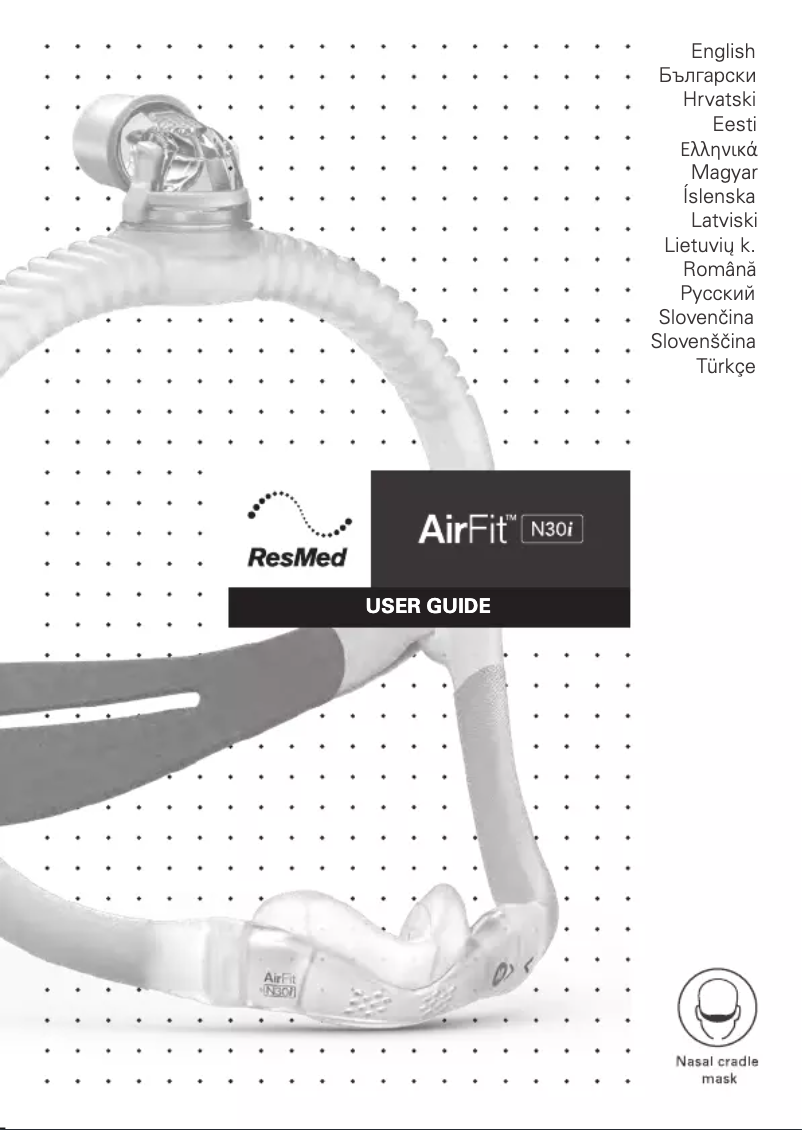 Page 1 de la notice Manuel utilisateur ResMed AirFit N30i