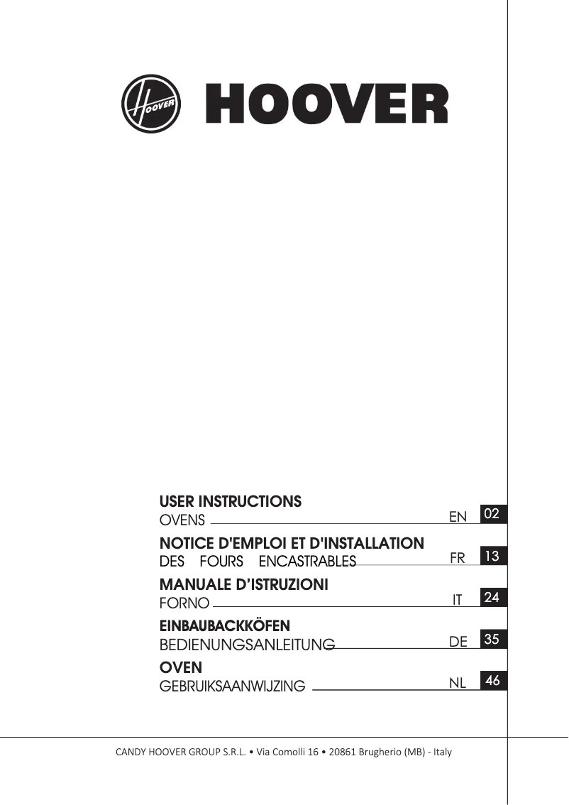 Image de la première page du manuel de l'appareil HOC3T3378B WIFI