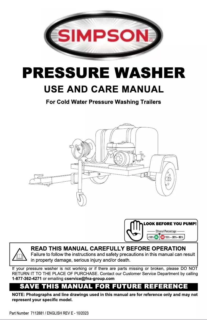 Page n°1 - Manuel utilisateur Simpson TRSB-4240162E