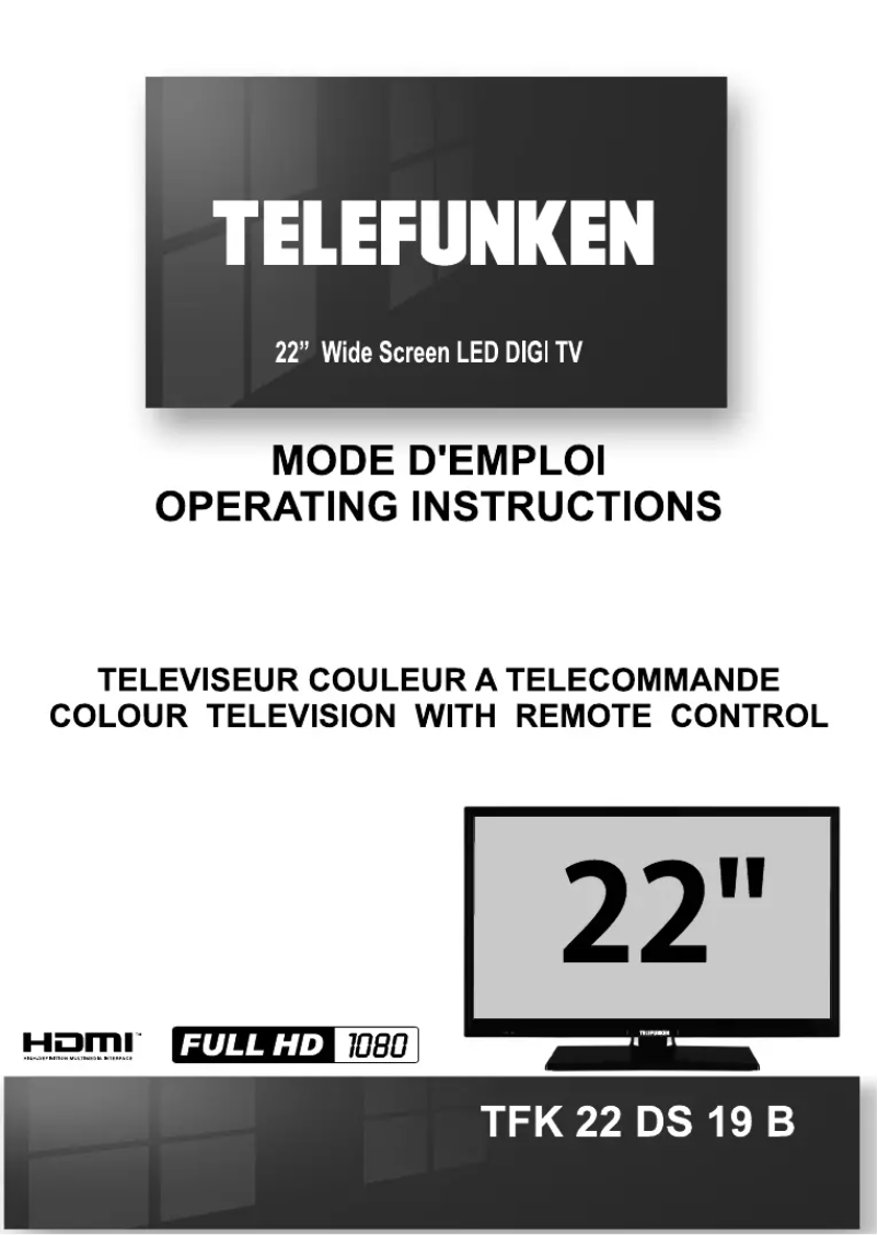 Image de la première page du manuel de l'appareil TFK22DS19B