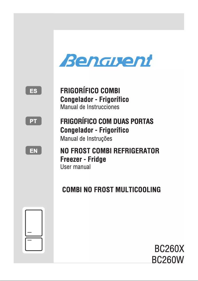 Page 1 de la notice Manuel utilisateur Benavent BC260W