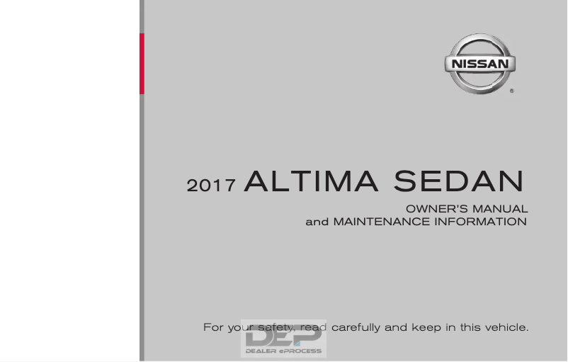 Page 1 de la notice Manuel utilisateur Chevrolet Altima Sedan (2017)