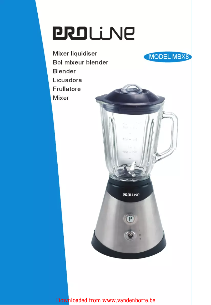 Image de la première page du manuel de l'appareil MBX 8