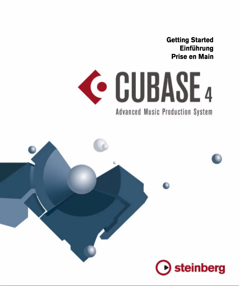 Page 1 de la notice Manuel utilisateur Steinberg Cubase 4