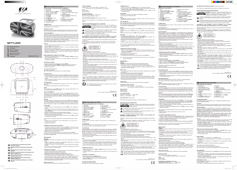 Image de la première page du manuel de l'appareil MD-205UK