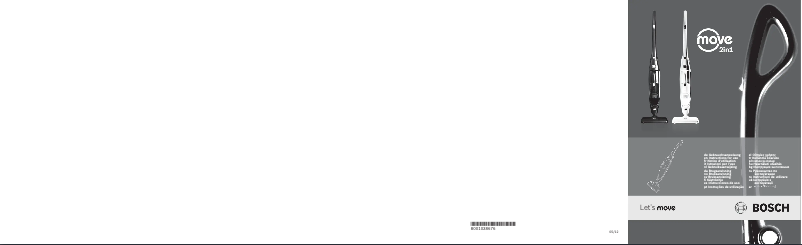 Page 1 de la notice Manuel utilisateur Bosch Move 2in1 BBHMOVE7