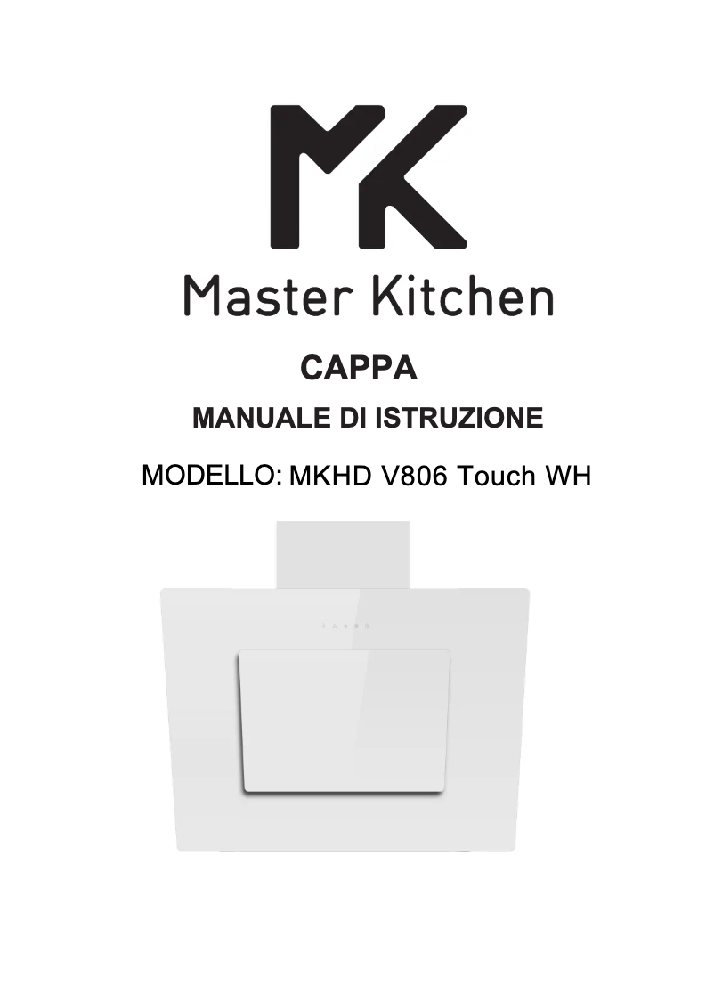 Page n°1 - Manuel utilisateur Master Kitchen MKHD V806 TOUCH WH