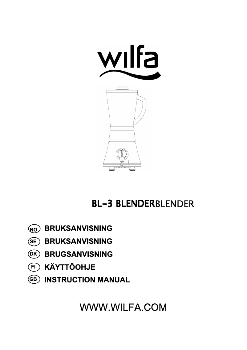 Image de la première page du manuel de l'appareil Spinn Enkel BL-3