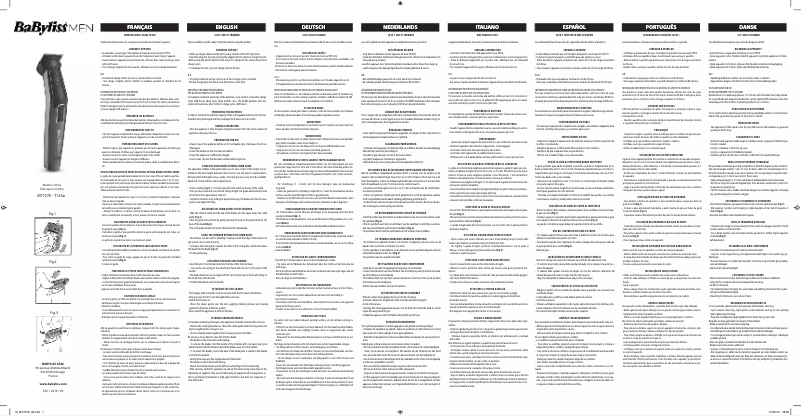 Image de la première page du manuel de l'appareil MT727E