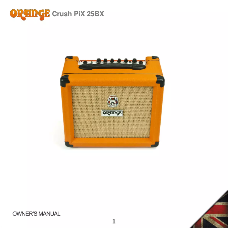 Image de la première page du manuel de l'appareil Crush PiX 25BX