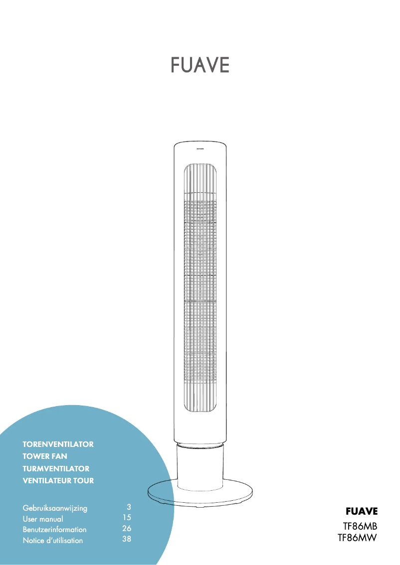Page n°1 - Manuel utilisateur Fuave TF86MW