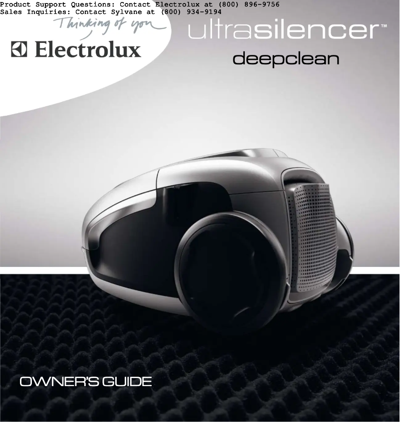 Page 1 de la notice Manuel utilisateur Electrolux Ultra Silencer USORIGINPR