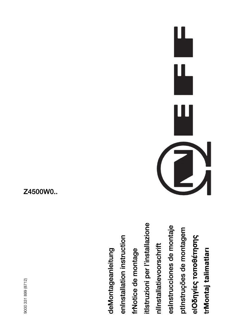 Page 1 de la notice Guide d'installation Siemens FI18NP30