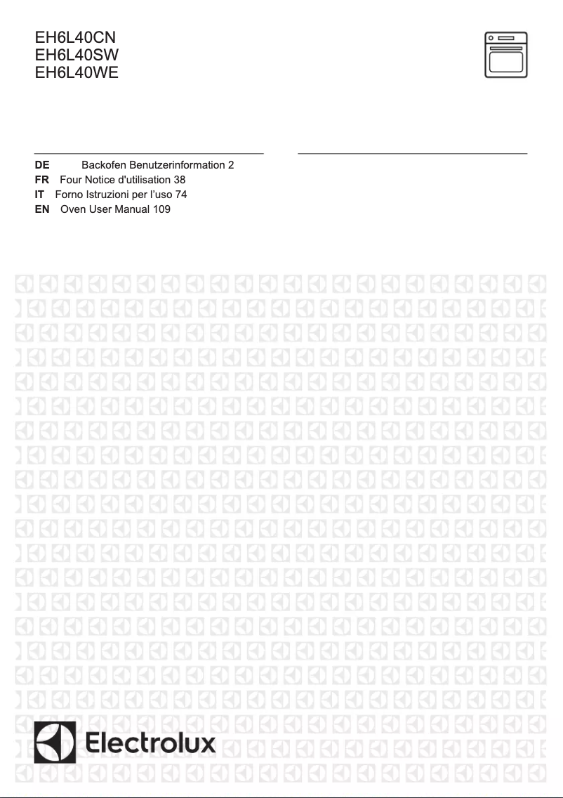 Page 1 de la notice Manuel utilisateur Electrolux EH6L40CN
