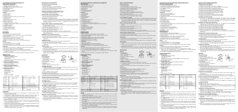Page 1 de la notice Manuel utilisateur Velomann C17