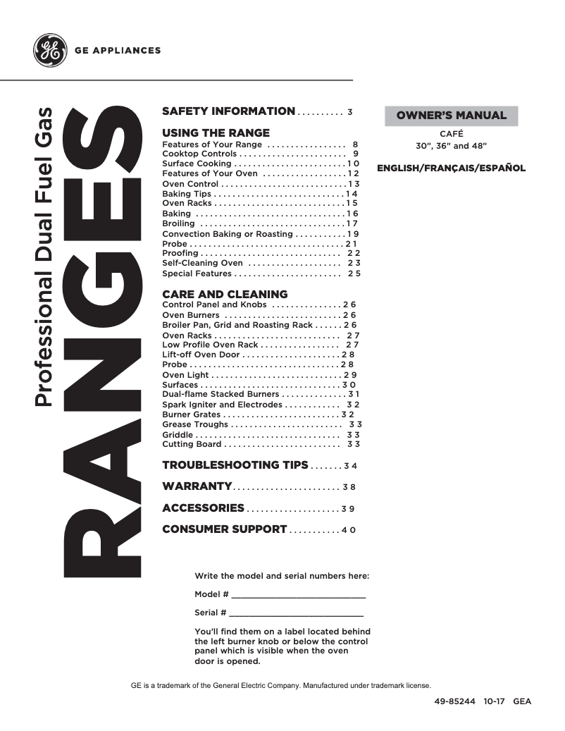 Image de la première page du manuel de l'appareil Café C2Y366SELSS