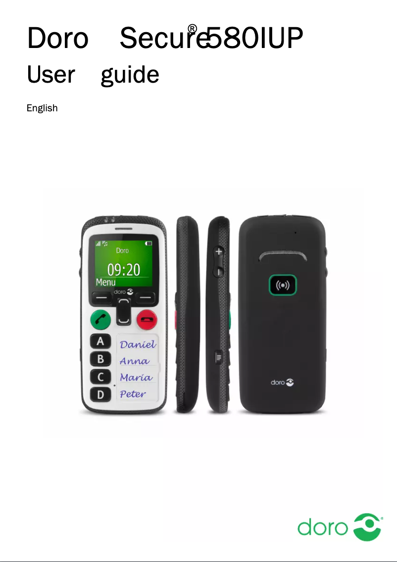 Page 1 de la notice Manuel utilisateur Doro Secure 580IUP