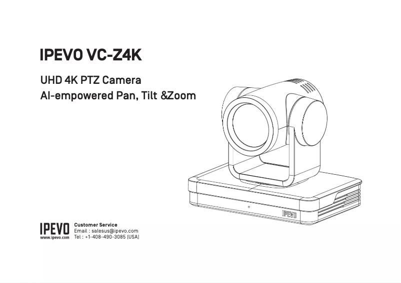 Page n°1 - Manuel utilisateur Ipevo VC-Z4K