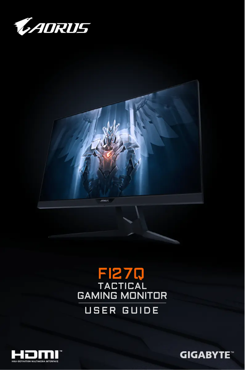 Image de la première page du manuel de l'appareil Aorus FI27Q-EK