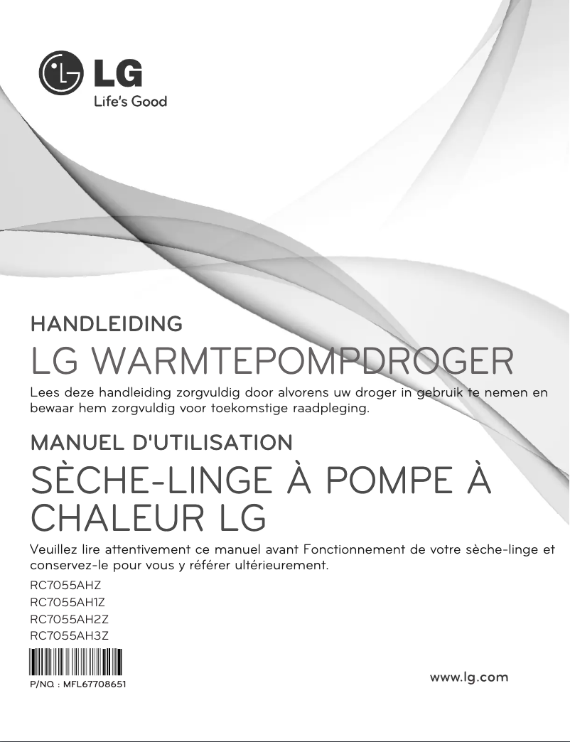 Page n°1 - Manuel utilisateur LG RC7055AH1M