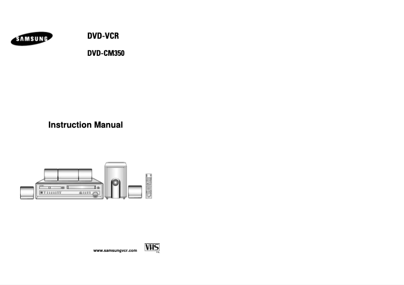 Page 1 de la notice Manuel utilisateur Samsung DVD-CM350