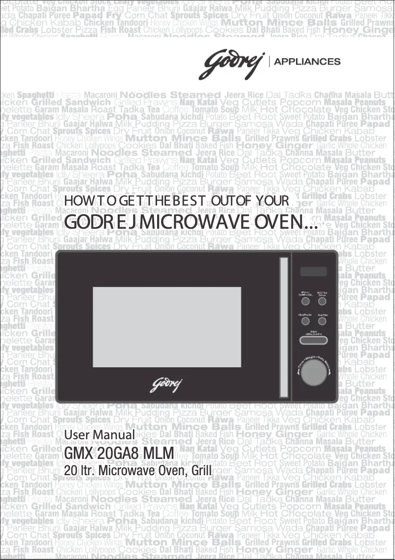 Page n°1 - Manuel utilisateur Godrej GMX 20GA8 MLM