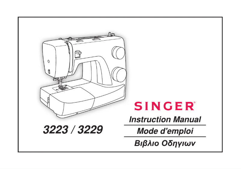 Page n°1 - Manuel utilisateur Singer Simple 3223