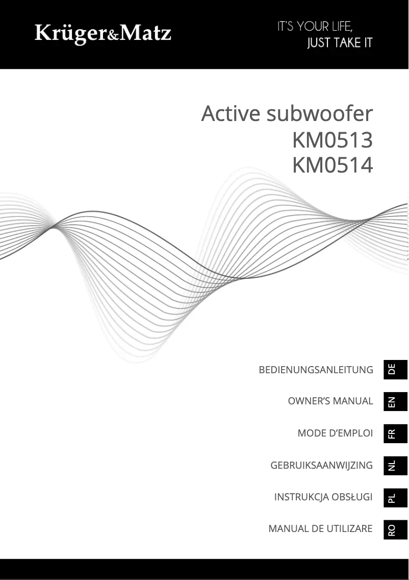 Page 1 de la notice Manuel utilisateur Krüger&Matz KM0514