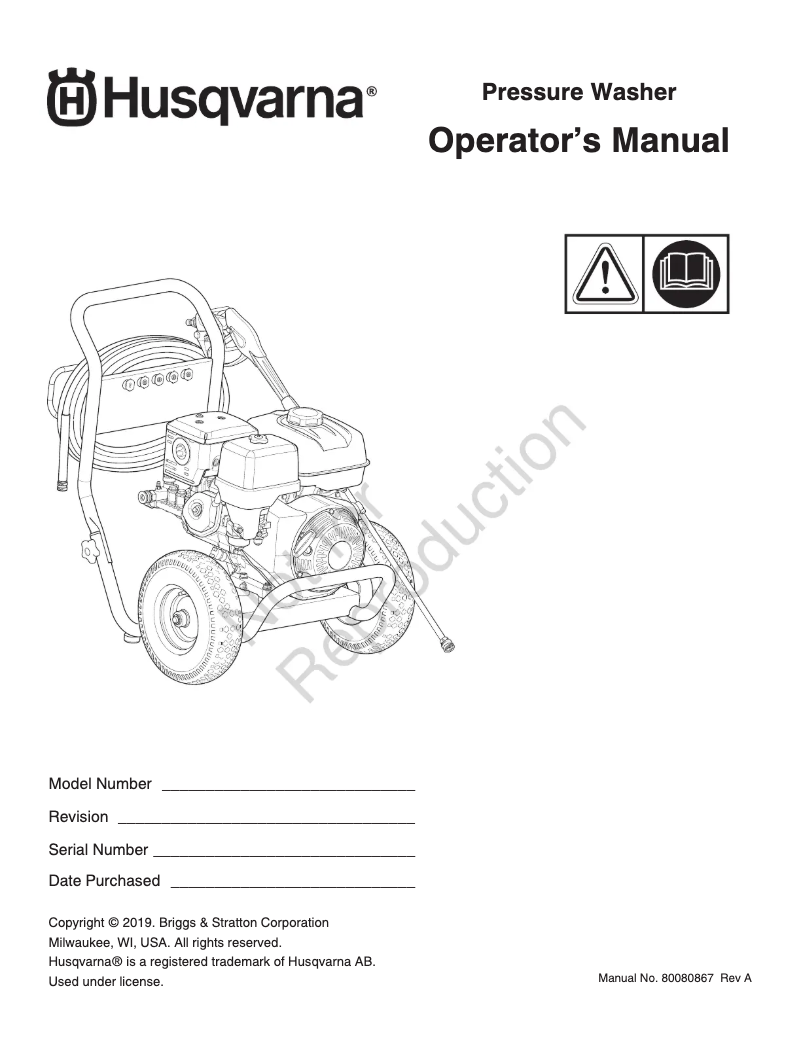 Page 1 de la notice Manuel utilisateur Husqvarna HH42