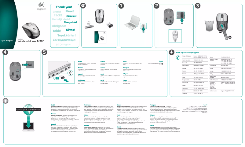 Image de la première page du manuel de l'appareil M305