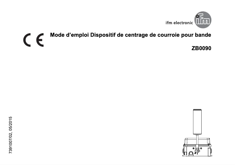 Page 1 de la notice Manuel utilisateur IFM ZB0090