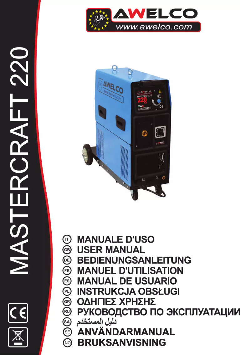 Page 1 de la notice Manuel utilisateur Awelco Mastercraft 220