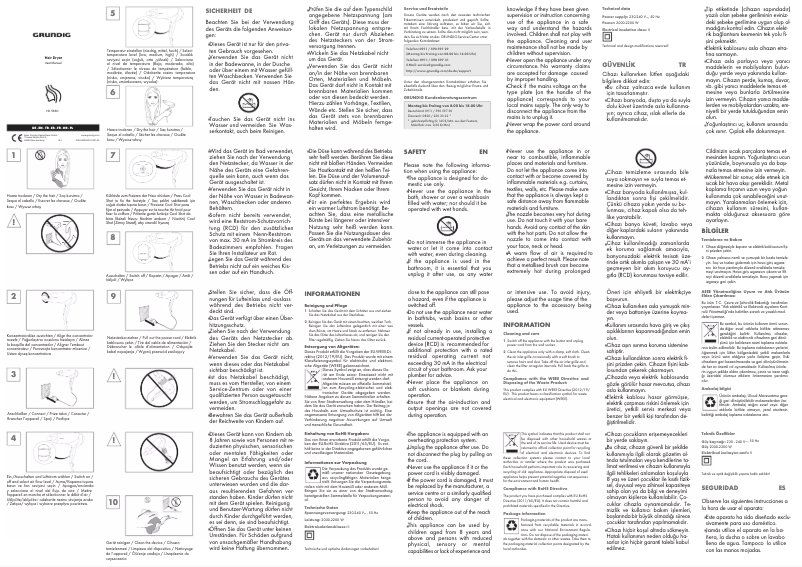 Page 1 de la notice Manuel utilisateur Grundig HD 5680